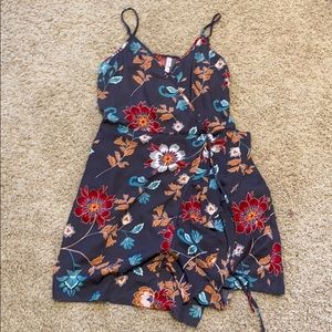 Women’s Xhilaration Floral Dress with Tie
